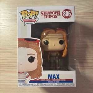 Funko Pop Max Figure with Red and Brown Accents